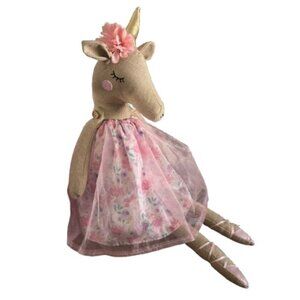 Princess Bedroom Nursery Shelf Sitter 27" Ballerina Unicorn Plush Weighted